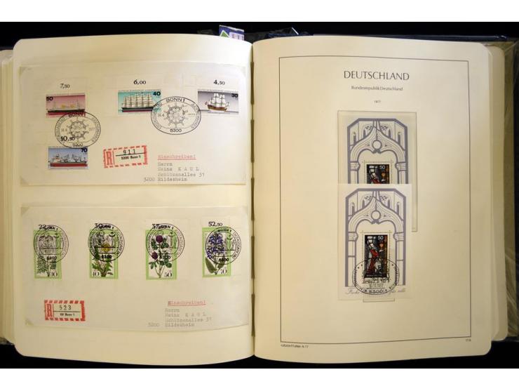 1949/90, gestempelte, in den Hauptnummern weit überkomplette Sammlung, dabei etliche Briefe teils mit guten Frankaturen, ein 