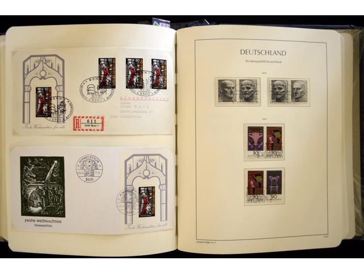 1949/90, gestempelte, in den Hauptnummern weit überkomplette Sammlung, dabei etliche Briefe teils mit guten Frankaturen, ein 