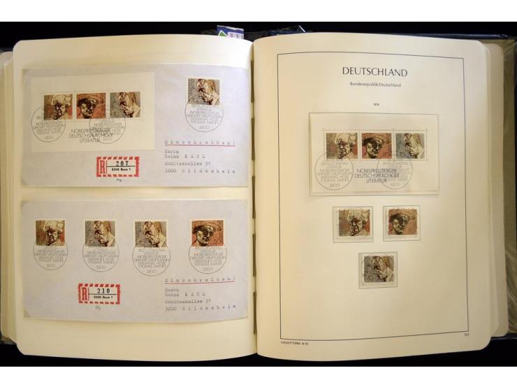 1949/90, gestempelte, in den Hauptnummern weit überkomplette Sammlung, dabei etliche Briefe teils mit guten Frankaturen, ein 