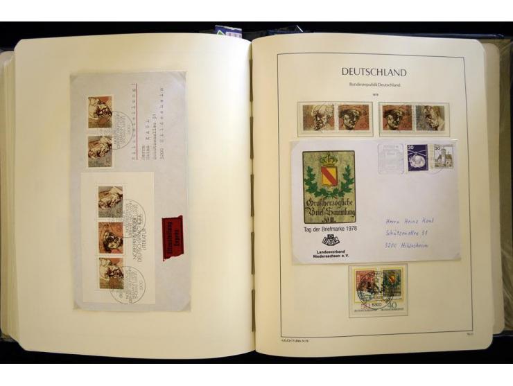 1949/90, gestempelte, in den Hauptnummern weit überkomplette Sammlung, dabei etliche Briefe teils mit guten Frankaturen, ein 