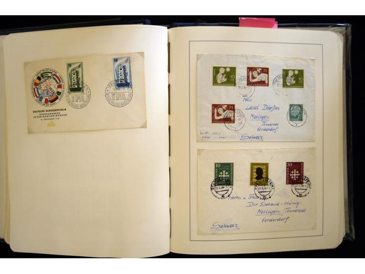 1949/90, gestempelte, in den Hauptnummern weit überkomplette Sammlung, dabei etliche Briefe teils mit guten Frankaturen, ein 