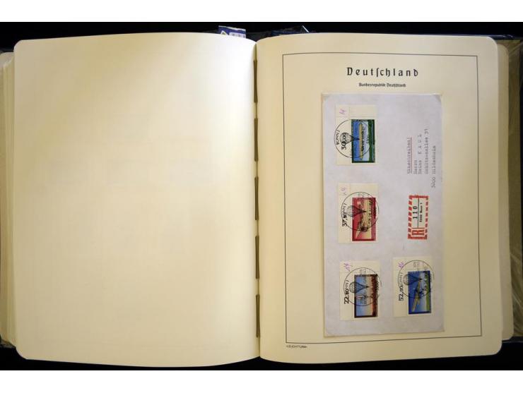 1949/90, gestempelte, in den Hauptnummern weit überkomplette Sammlung, dabei etliche Briefe teils mit guten Frankaturen, ein 