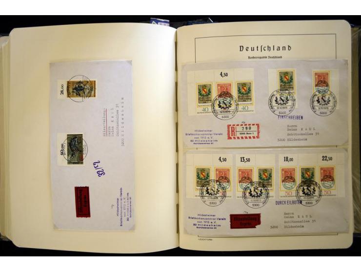 1949/90, gestempelte, in den Hauptnummern weit überkomplette Sammlung, dabei etliche Briefe teils mit guten Frankaturen, ein 