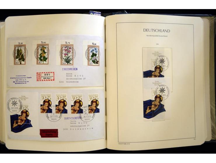 1949/90, gestempelte, in den Hauptnummern weit überkomplette Sammlung, dabei etliche Briefe teils mit guten Frankaturen, ein 