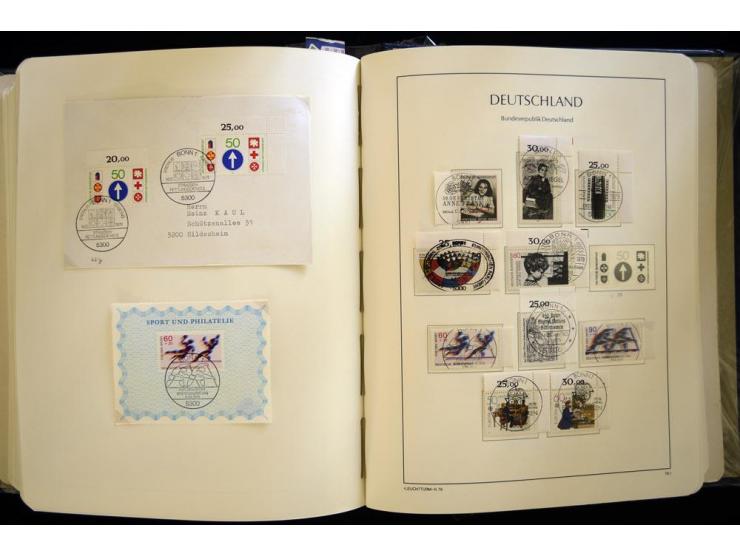 1949/90, gestempelte, in den Hauptnummern weit überkomplette Sammlung, dabei etliche Briefe teils mit guten Frankaturen, ein 
