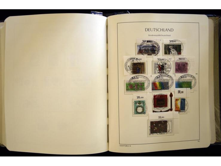 1949/90, gestempelte, in den Hauptnummern weit überkomplette Sammlung, dabei etliche Briefe teils mit guten Frankaturen, ein 