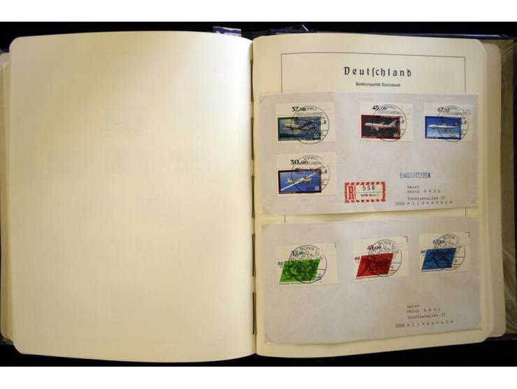 1949/90, gestempelte, in den Hauptnummern weit überkomplette Sammlung, dabei etliche Briefe teils mit guten Frankaturen, ein 