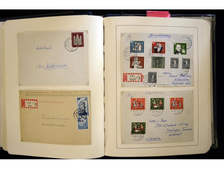 1949/90, gestempelte, in den Hauptnummern weit überkomplette Sammlung, dabei etliche Briefe teils mit guten Frankaturen, ein 