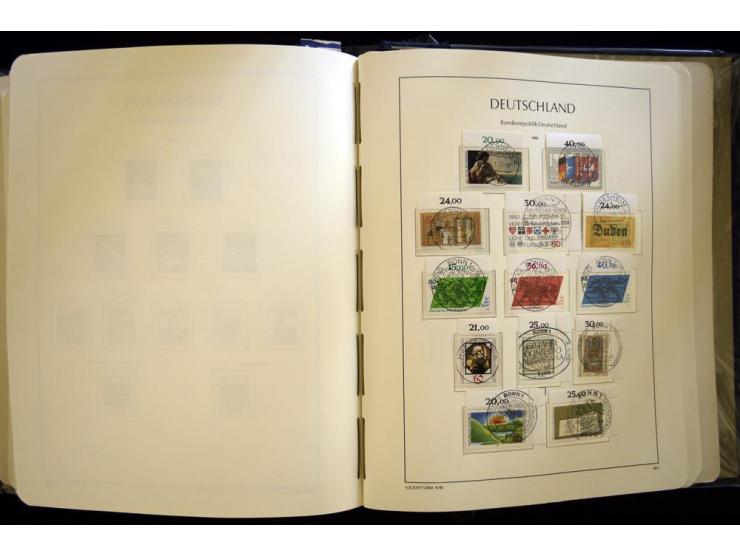 1949/90, gestempelte, in den Hauptnummern weit überkomplette Sammlung, dabei etliche Briefe teils mit guten Frankaturen, ein 