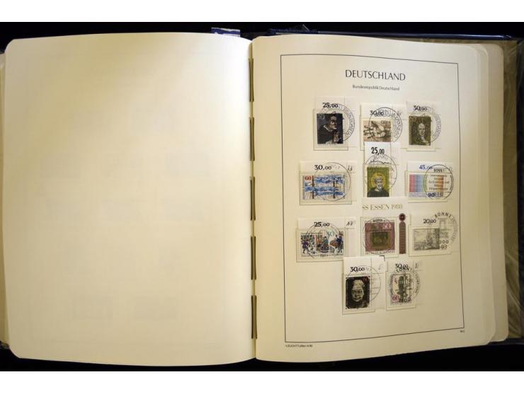 1949/90, gestempelte, in den Hauptnummern weit überkomplette Sammlung, dabei etliche Briefe teils mit guten Frankaturen, ein 