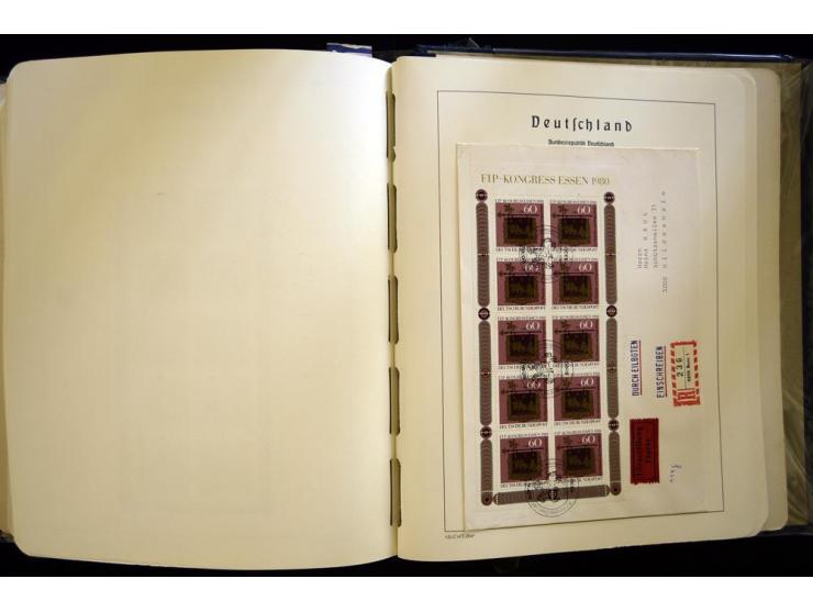 1949/90, gestempelte, in den Hauptnummern weit überkomplette Sammlung, dabei etliche Briefe teils mit guten Frankaturen, ein 