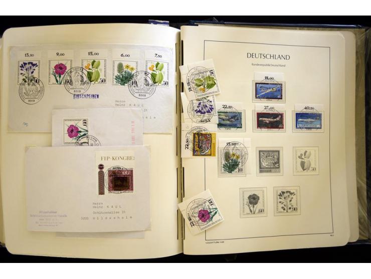 1949/90, gestempelte, in den Hauptnummern weit überkomplette Sammlung, dabei etliche Briefe teils mit guten Frankaturen, ein 