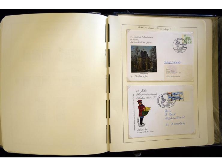 1949/90, gestempelte, in den Hauptnummern weit überkomplette Sammlung, dabei etliche Briefe teils mit guten Frankaturen, ein 