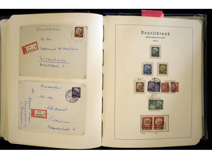 1949/90, gestempelte, in den Hauptnummern weit überkomplette Sammlung, dabei etliche Briefe teils mit guten Frankaturen, ein 