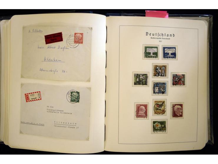 1949/90, gestempelte, in den Hauptnummern weit überkomplette Sammlung, dabei etliche Briefe teils mit guten Frankaturen, ein 