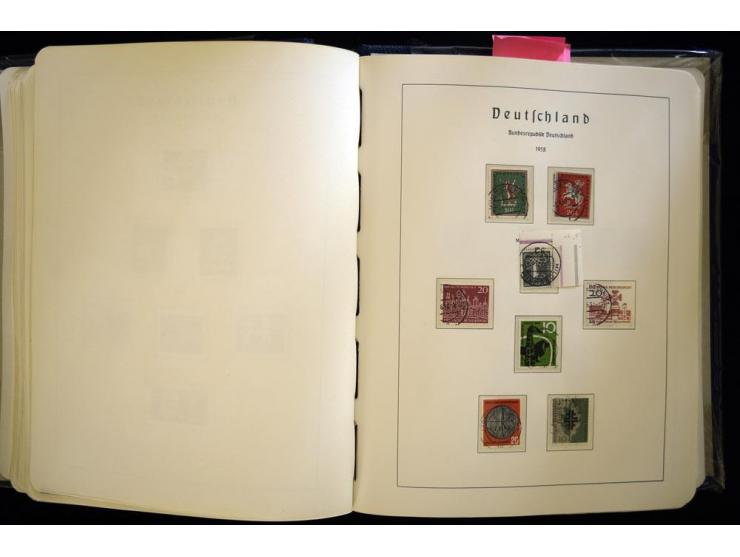 1949/90, gestempelte, in den Hauptnummern weit überkomplette Sammlung, dabei etliche Briefe teils mit guten Frankaturen, ein 