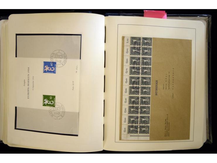 1949/90, gestempelte, in den Hauptnummern weit überkomplette Sammlung, dabei etliche Briefe teils mit guten Frankaturen, ein 