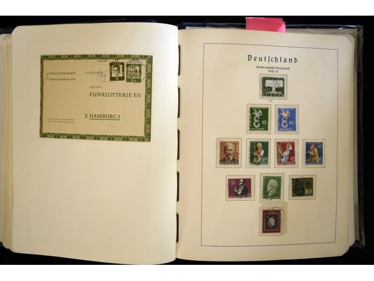 1949/90, gestempelte, in den Hauptnummern weit überkomplette Sammlung, dabei etliche Briefe teils mit guten Frankaturen, ein 