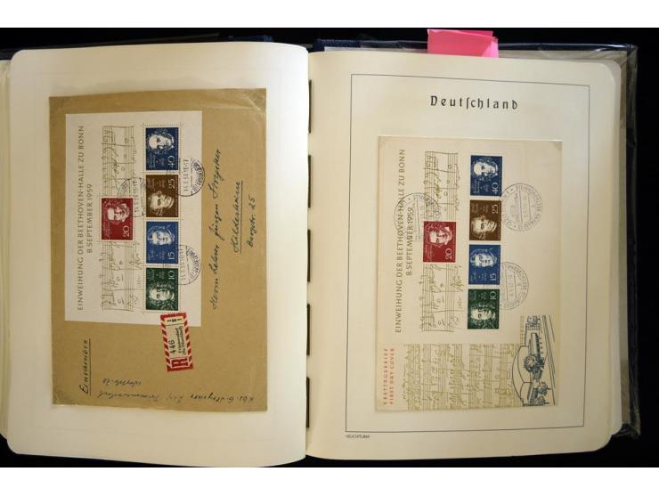 1949/90, gestempelte, in den Hauptnummern weit überkomplette Sammlung, dabei etliche Briefe teils mit guten Frankaturen, ein 