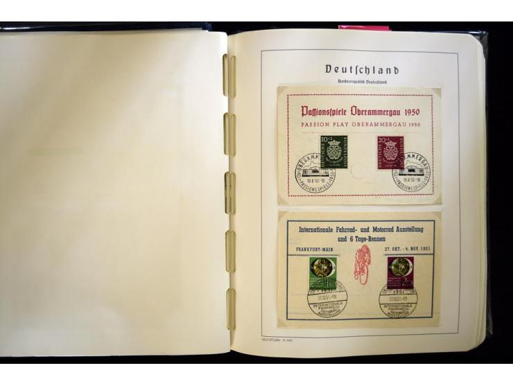 1949/90, gestempelte, in den Hauptnummern weit überkomplette Sammlung, dabei etliche Briefe teils mit guten Frankaturen, ein 
