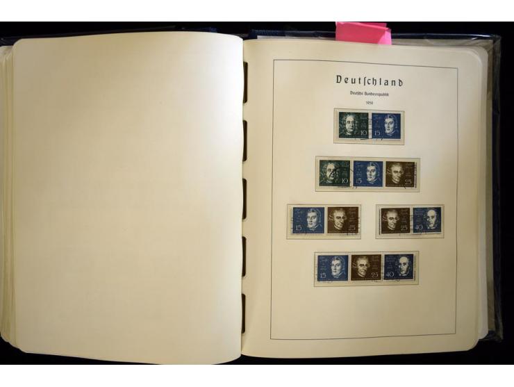 1949/90, gestempelte, in den Hauptnummern weit überkomplette Sammlung, dabei etliche Briefe teils mit guten Frankaturen, ein 