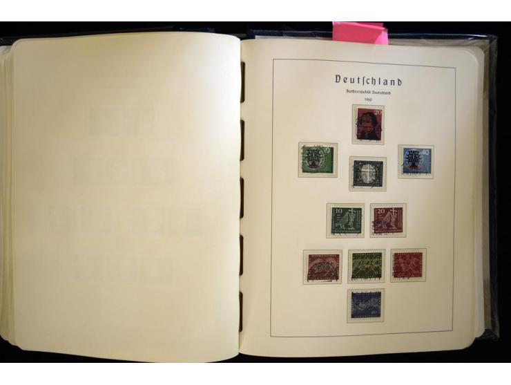 1949/90, gestempelte, in den Hauptnummern weit überkomplette Sammlung, dabei etliche Briefe teils mit guten Frankaturen, ein 