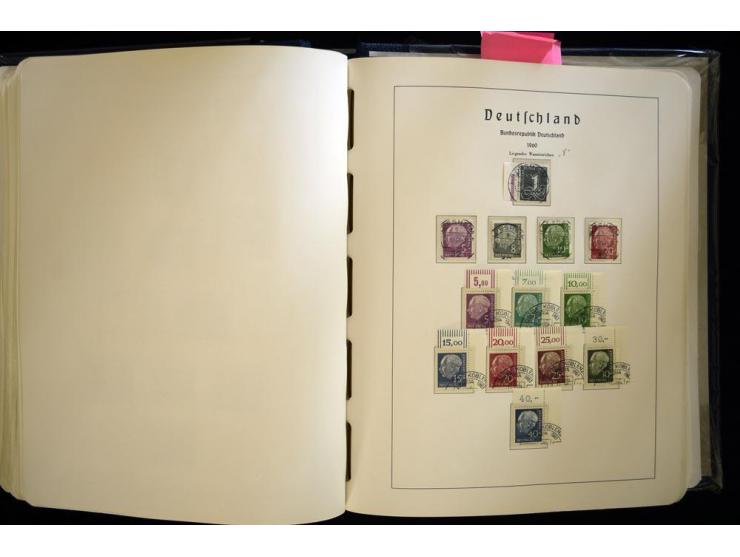 1949/90, gestempelte, in den Hauptnummern weit überkomplette Sammlung, dabei etliche Briefe teils mit guten Frankaturen, ein 