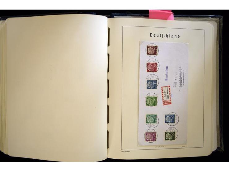1949/90, gestempelte, in den Hauptnummern weit überkomplette Sammlung, dabei etliche Briefe teils mit guten Frankaturen, ein 