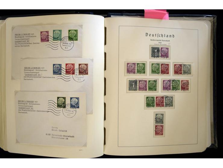 1949/90, gestempelte, in den Hauptnummern weit überkomplette Sammlung, dabei etliche Briefe teils mit guten Frankaturen, ein 