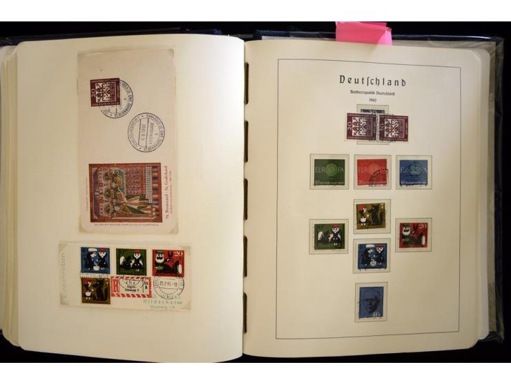 1949/90, gestempelte, in den Hauptnummern weit überkomplette Sammlung, dabei etliche Briefe teils mit guten Frankaturen, ein 