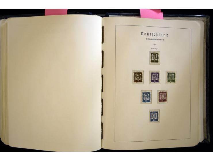 1949/90, gestempelte, in den Hauptnummern weit überkomplette Sammlung, dabei etliche Briefe teils mit guten Frankaturen, ein 