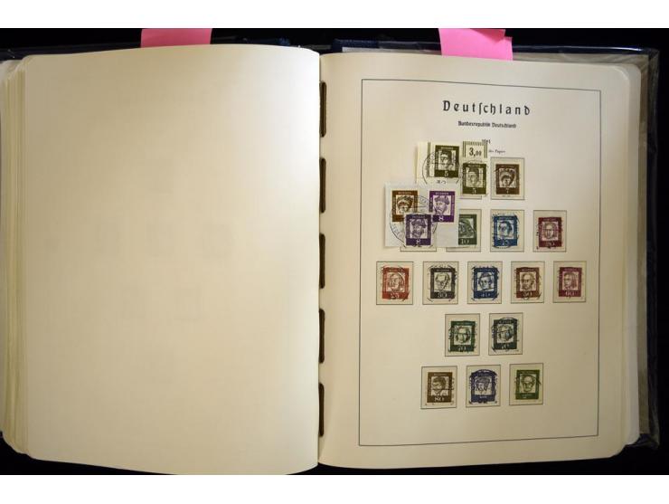 1949/90, gestempelte, in den Hauptnummern weit überkomplette Sammlung, dabei etliche Briefe teils mit guten Frankaturen, ein 