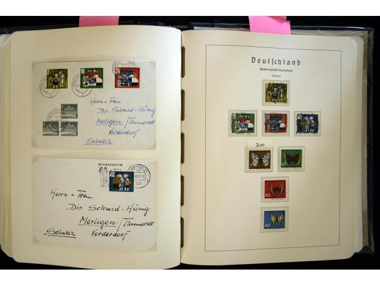 1949/90, gestempelte, in den Hauptnummern weit überkomplette Sammlung, dabei etliche Briefe teils mit guten Frankaturen, ein 
