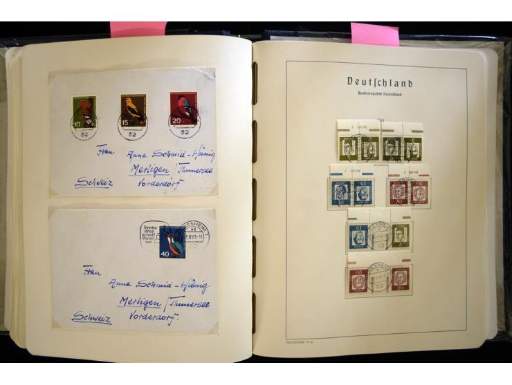 1949/90, gestempelte, in den Hauptnummern weit überkomplette Sammlung, dabei etliche Briefe teils mit guten Frankaturen, ein 