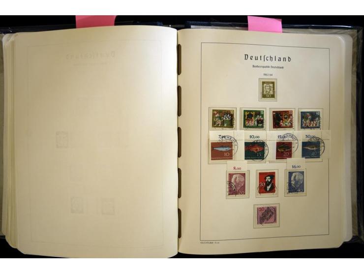 1949/90, gestempelte, in den Hauptnummern weit überkomplette Sammlung, dabei etliche Briefe teils mit guten Frankaturen, ein 