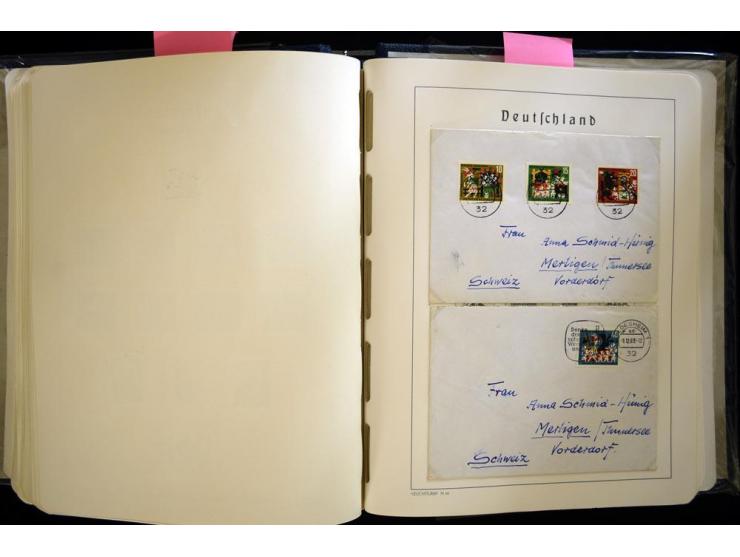 1949/90, gestempelte, in den Hauptnummern weit überkomplette Sammlung, dabei etliche Briefe teils mit guten Frankaturen, ein 