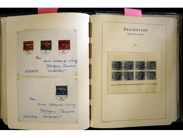 1949/90, gestempelte, in den Hauptnummern weit überkomplette Sammlung, dabei etliche Briefe teils mit guten Frankaturen, ein 