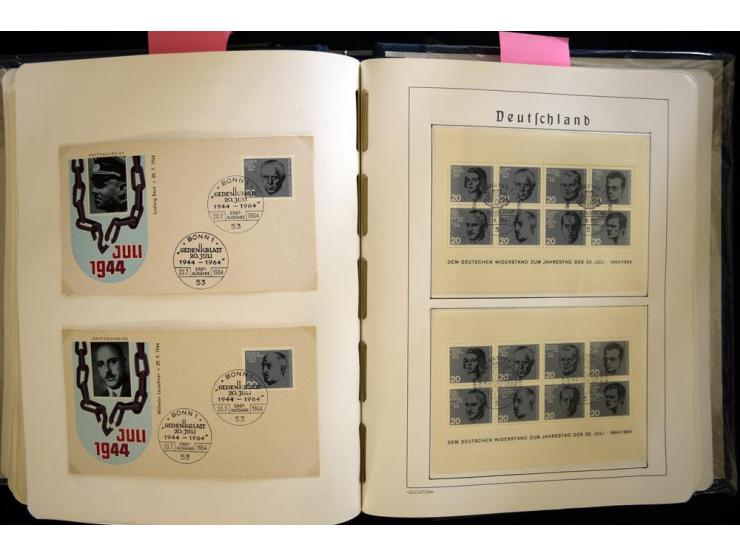 1949/90, gestempelte, in den Hauptnummern weit überkomplette Sammlung, dabei etliche Briefe teils mit guten Frankaturen, ein 