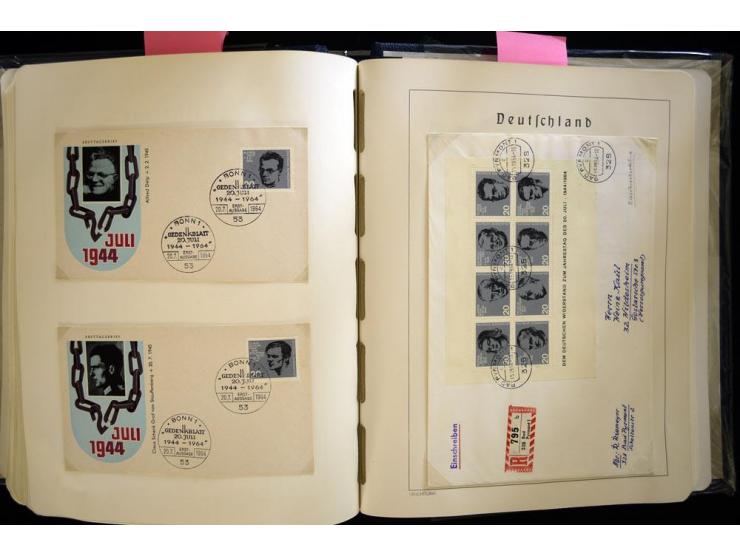 1949/90, gestempelte, in den Hauptnummern weit überkomplette Sammlung, dabei etliche Briefe teils mit guten Frankaturen, ein 