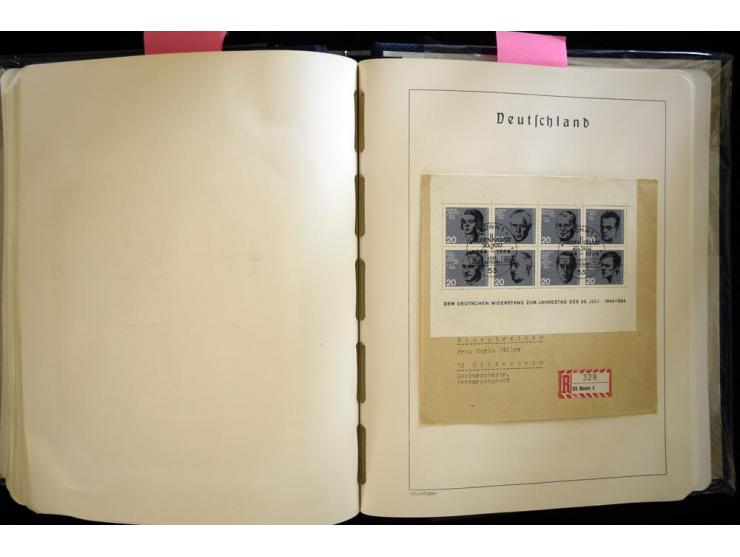 1949/90, gestempelte, in den Hauptnummern weit überkomplette Sammlung, dabei etliche Briefe teils mit guten Frankaturen, ein 