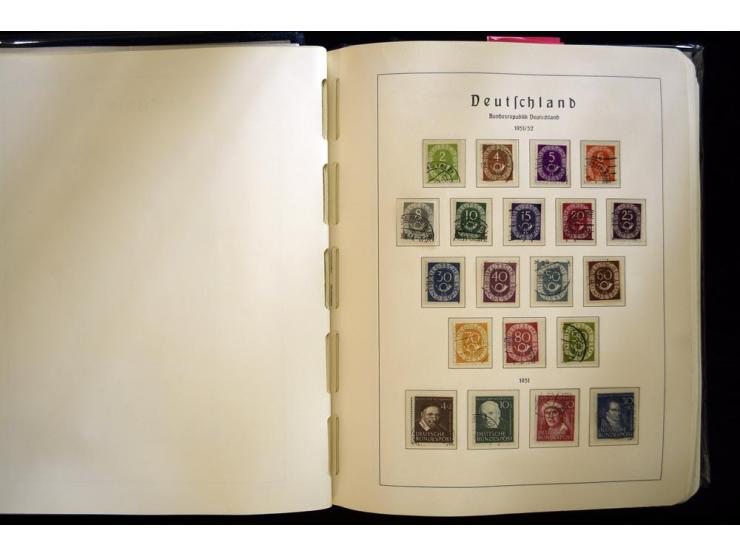 1949/90, gestempelte, in den Hauptnummern weit überkomplette Sammlung, dabei etliche Briefe teils mit guten Frankaturen, ein 