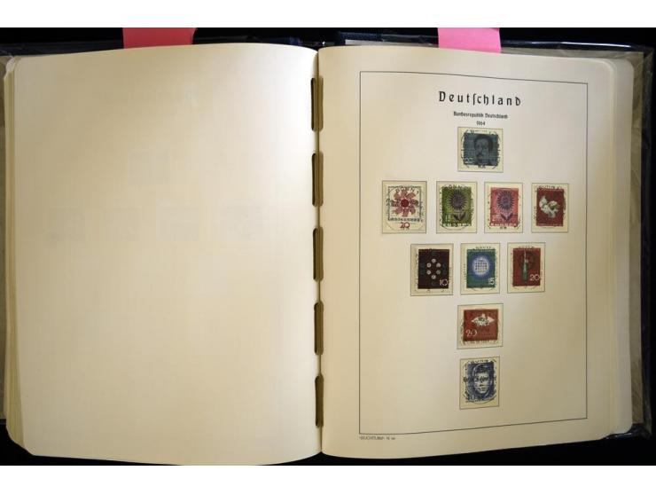 1949/90, gestempelte, in den Hauptnummern weit überkomplette Sammlung, dabei etliche Briefe teils mit guten Frankaturen, ein 