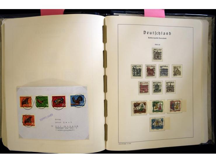 1949/90, gestempelte, in den Hauptnummern weit überkomplette Sammlung, dabei etliche Briefe teils mit guten Frankaturen, ein 