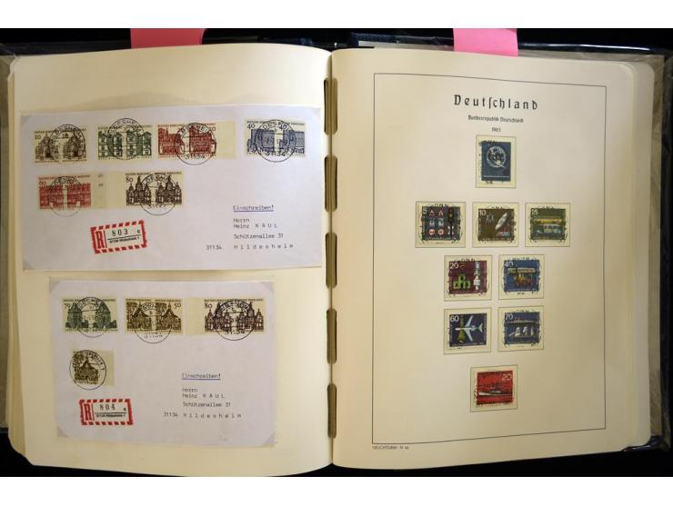 1949/90, gestempelte, in den Hauptnummern weit überkomplette Sammlung, dabei etliche Briefe teils mit guten Frankaturen, ein 