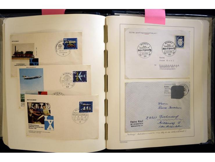 1949/90, gestempelte, in den Hauptnummern weit überkomplette Sammlung, dabei etliche Briefe teils mit guten Frankaturen, ein 