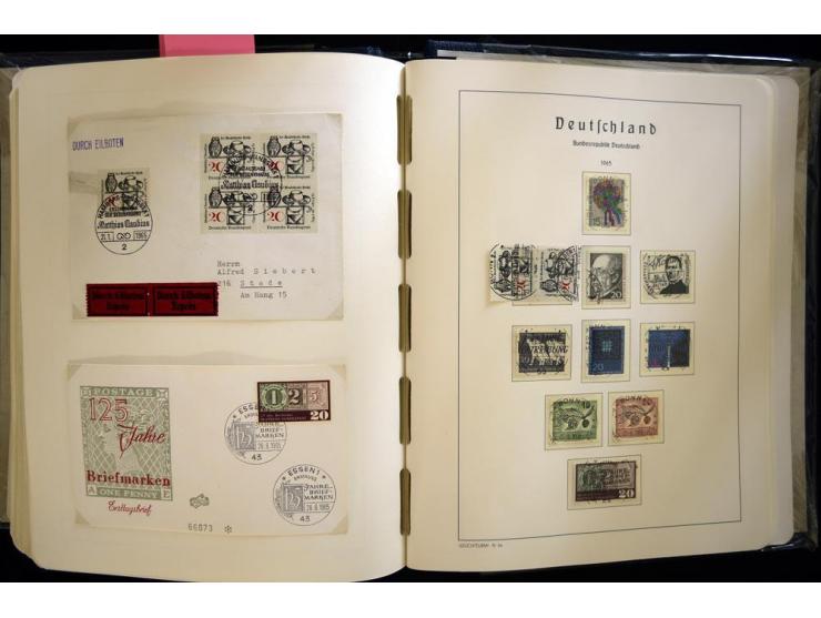 1949/90, gestempelte, in den Hauptnummern weit überkomplette Sammlung, dabei etliche Briefe teils mit guten Frankaturen, ein 