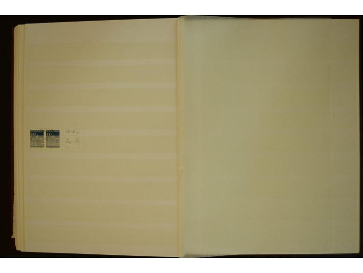 1951/66, postfrische, ungebrauchte und gestempelte Sammlung der Dauermarken, dabei Paare, 4er-Blocks, Zusammendrucke etc. mit
