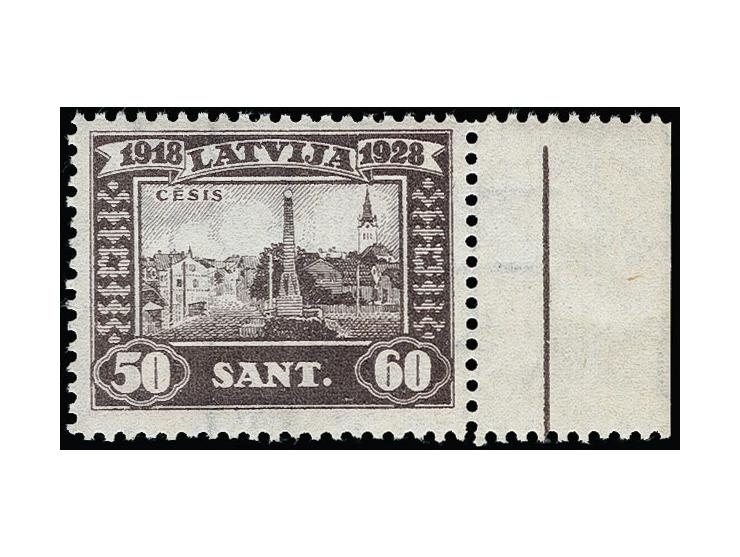 1928, Liberty Memorial Fund 50s. with right sheet margin, with reversed vertical watermark, mint never hinged, scarce, fine (