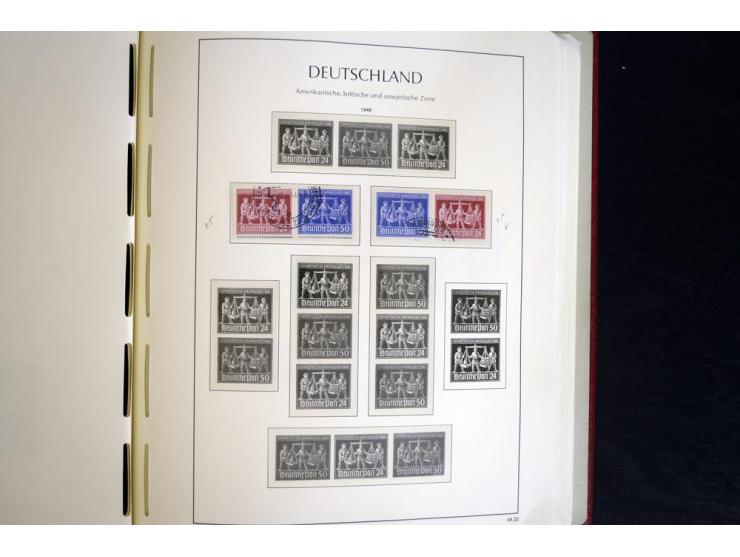 ZUSAMMENDRUCKE: 1951/2001, schöne gestempelte Sammlung mit vielen besseren Werten, dabei Bund Mi.-Nr S7 und S8, danach ein gu