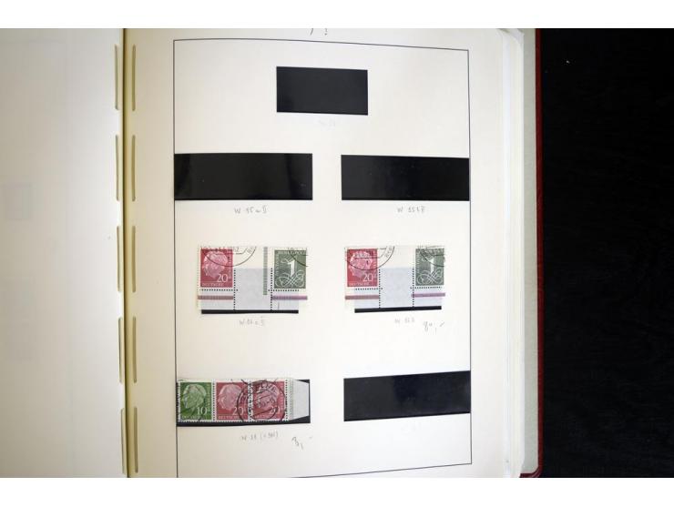 ZUSAMMENDRUCKE: 1951/2001, schöne gestempelte Sammlung mit vielen besseren Werten, dabei Bund Mi.-Nr S7 und S8, danach ein gu